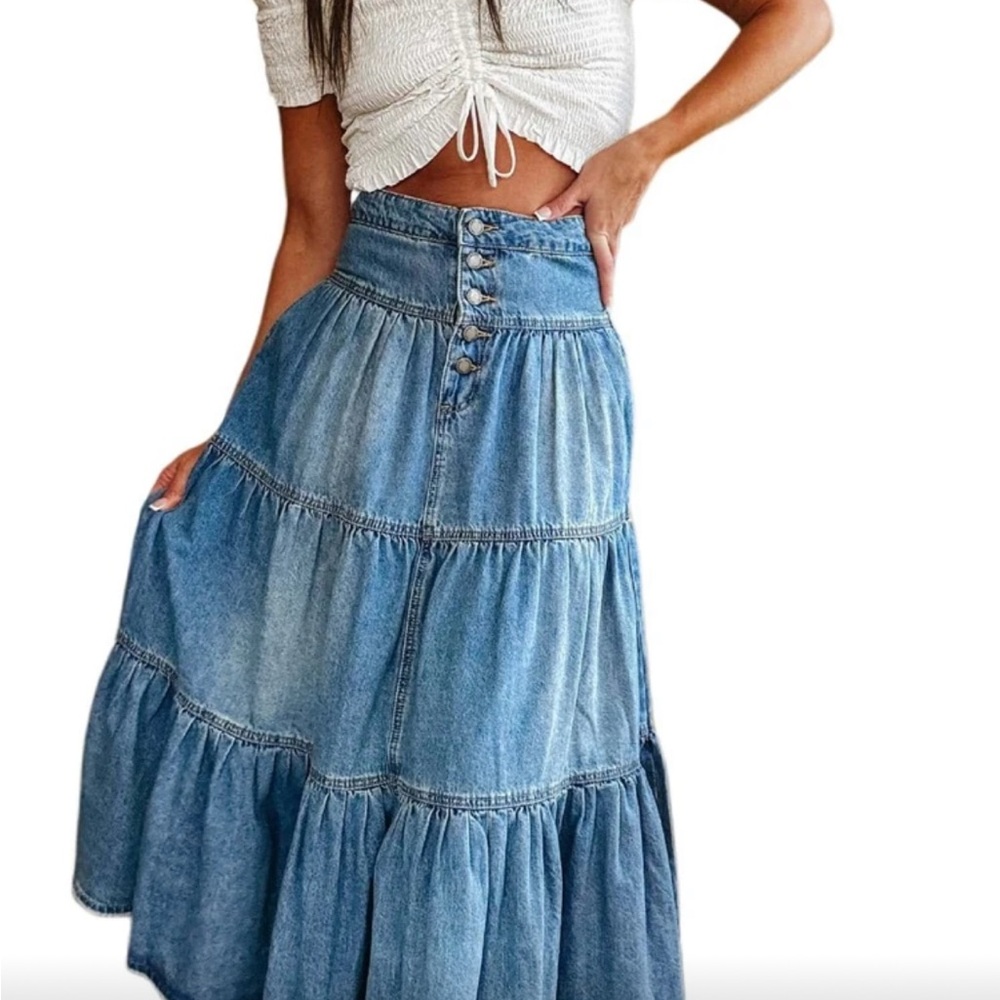 Denim Blue Women's Skirt